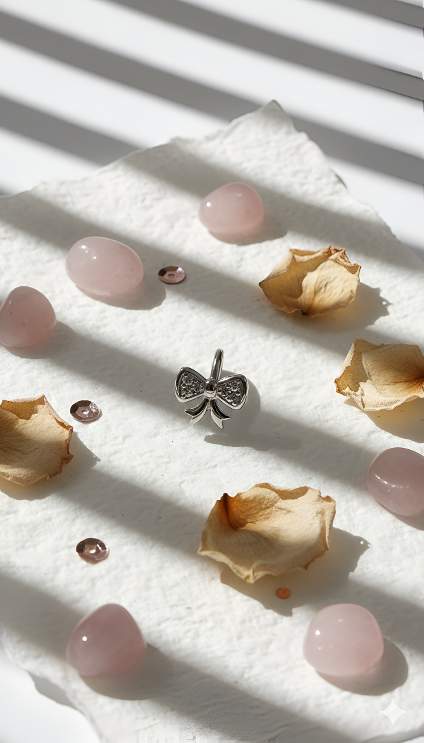 The ZIRYA Dainty Bow Nose Pin