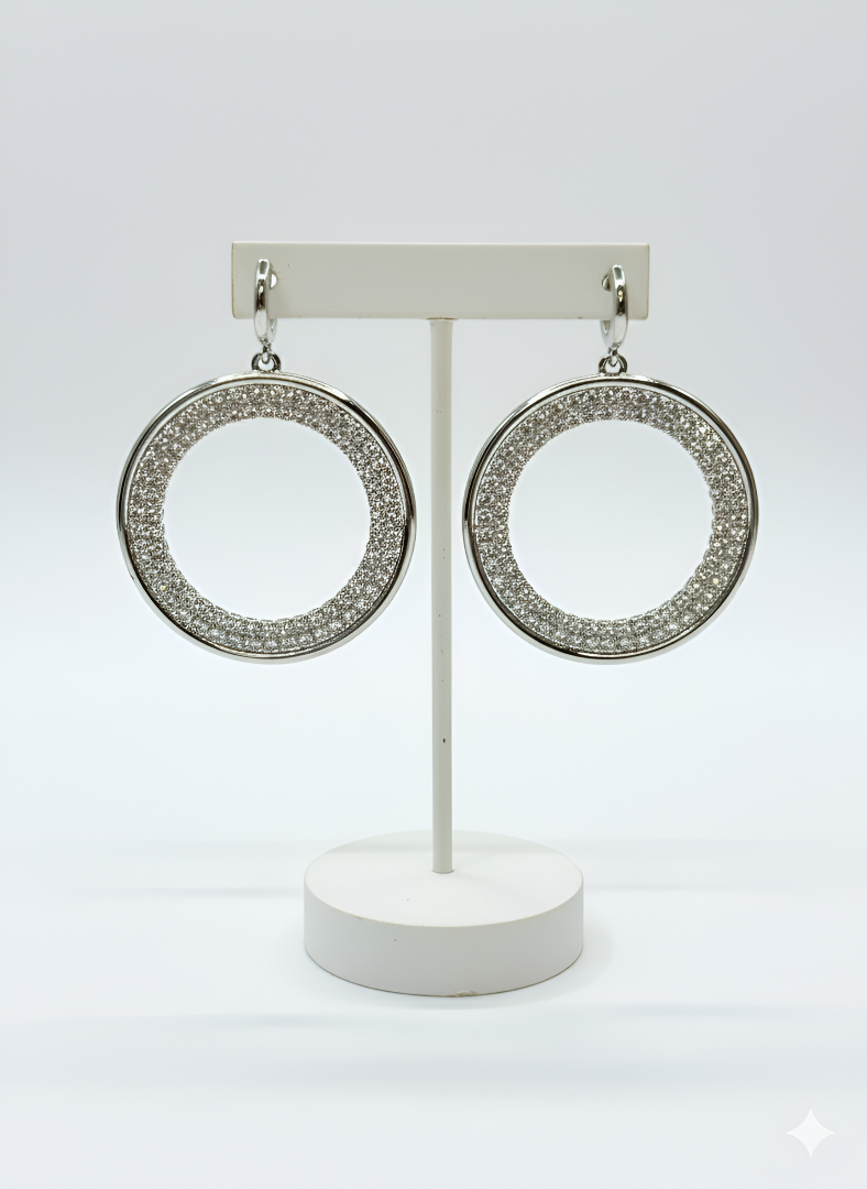 The ZIRYA Shine Circle Earrings