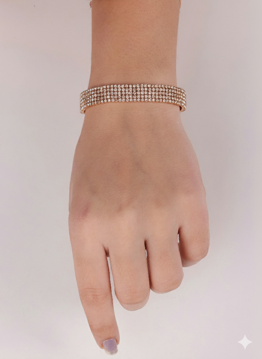 The ZIRYA Sparkle Mesh Bracelet