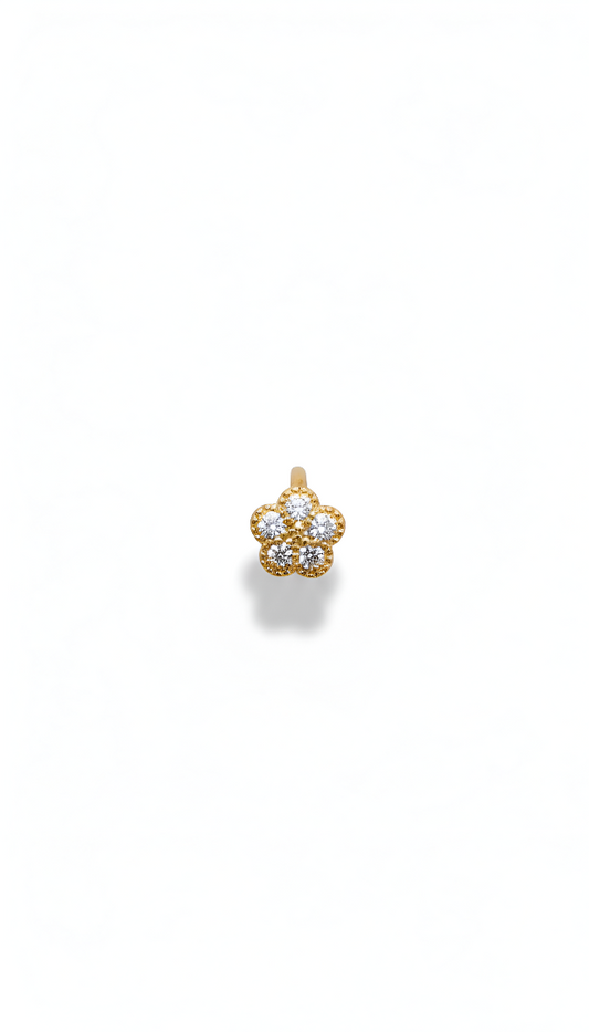 The ZIRYA Pave Star Nose Pin