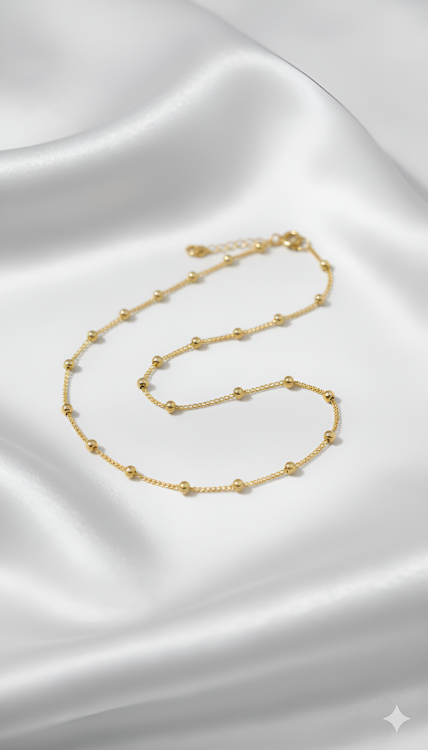 The ZIRYA Midas Bead Anklet