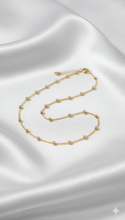The ZIRYA Midas Bead Anklet