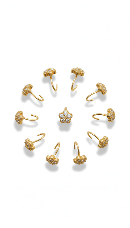 The ZIRYA Petal Bloom Nose Pin