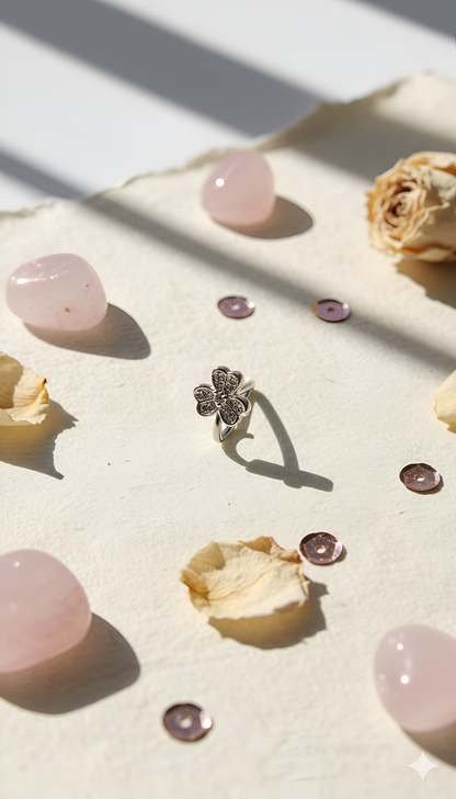 The ZIRYA Lucky Clover Nose Pin