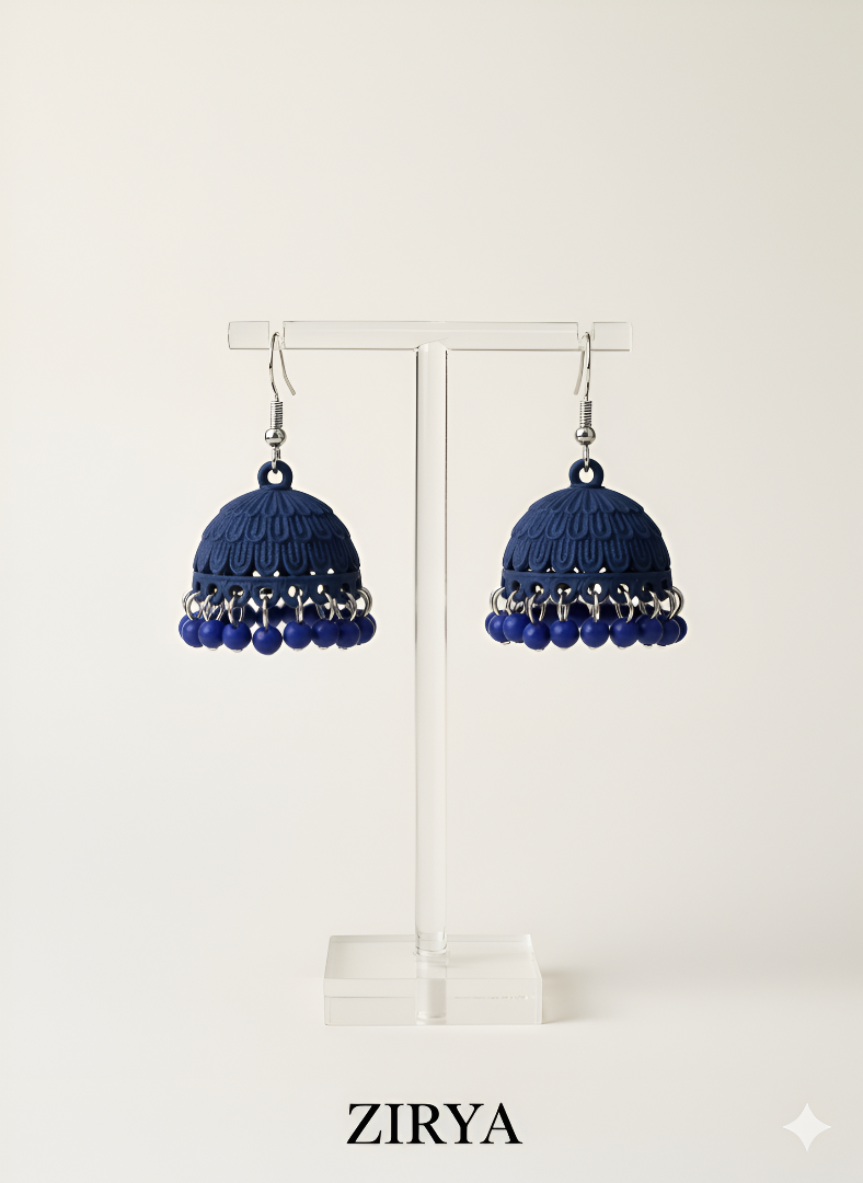 The ZIRYA Modern Matte Jhumkas