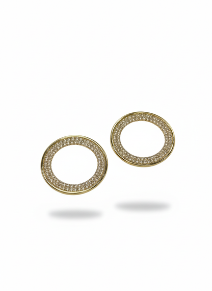 The ZIRYA Shine Circle Earrings
