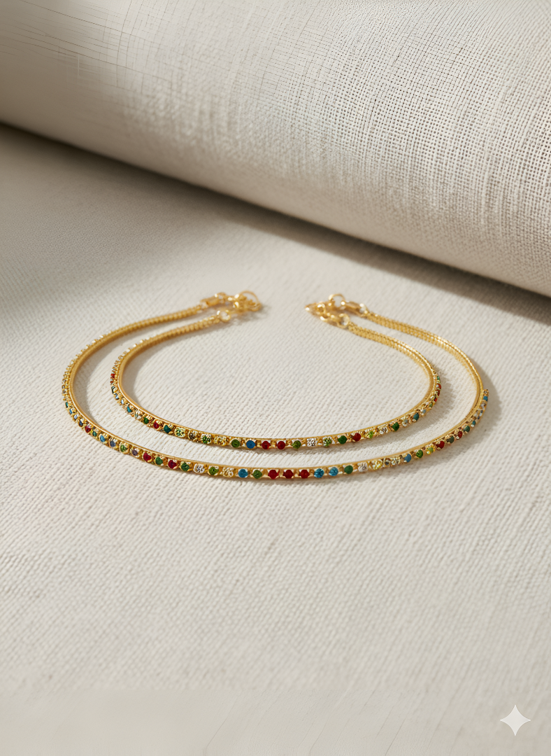 The ZIRYA Carnival Anklets (Pair)