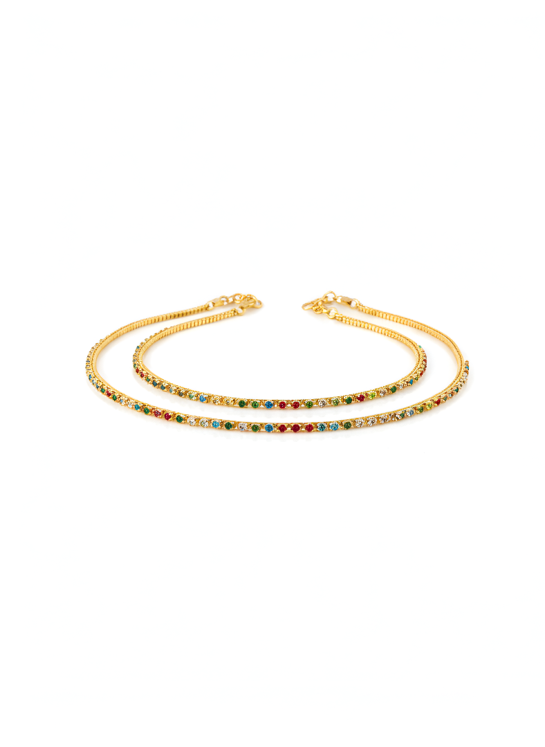 The ZIRYA Carnival Anklets (Pair)