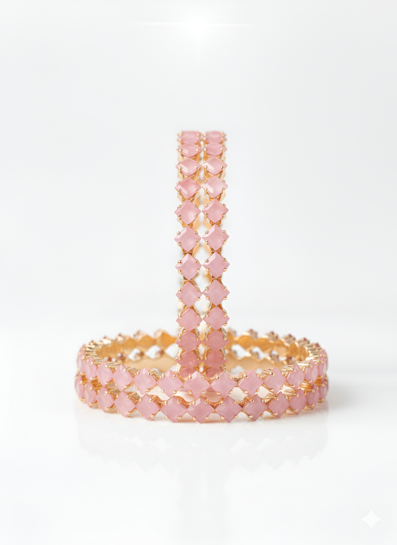 The ZIRYA Regal Ruby Bangles