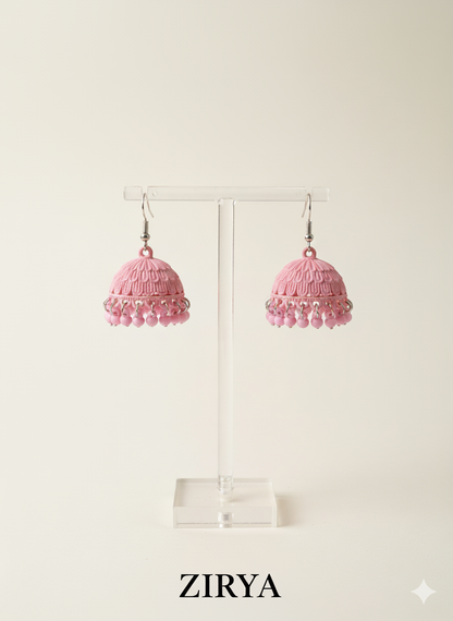 The ZIRYA Modern Matte Jhumkas