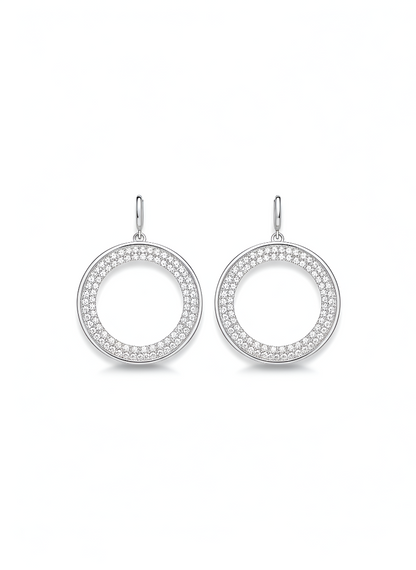 The ZIRYA Shine Circle Earrings