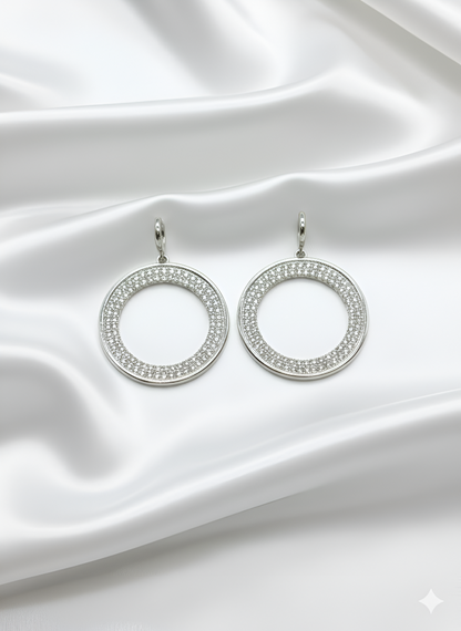 The ZIRYA Shine Circle Earrings