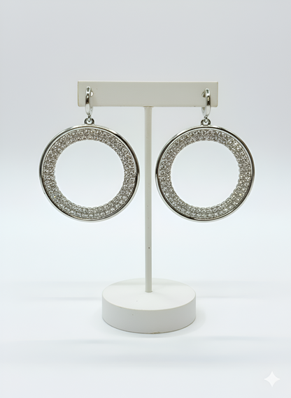 The ZIRYA Shine Circle Earrings