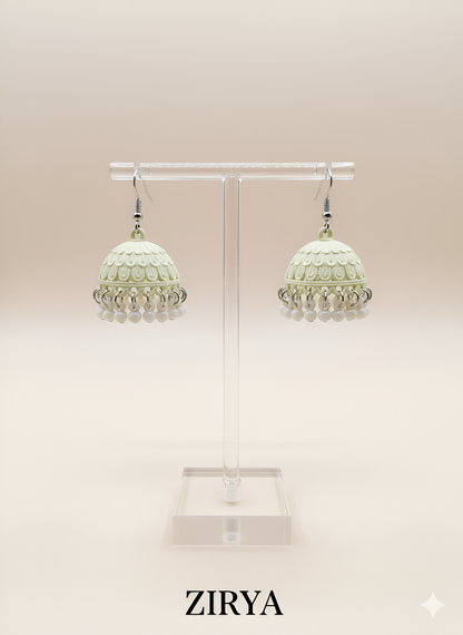 The ZIRYA Modern Matte Jhumkas